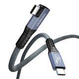 AGFINEST Sertifikalı 240W USB4 Kablosu, Thunderbolt 4 Kablosu, 40 Gbps USB C Veri Kablosu, PD 3.1 140W 240W Şarj Kablosu, MacBook M1 M2 için 8K60Hz 4K144Hz HDR Video USB C Kablosu, Mac mini, SSD, Yerleştirme