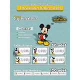 Agg Reklam Mickey Mouse PP Etiket İsme Özel Hobi - Okul Seti 170 Adet