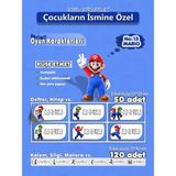 Agg Reklam Super Mario Kuşe Etiket İsme Özel Hobi - Okul Seti 170 Adet
