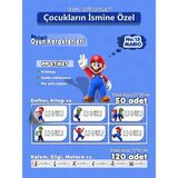 Agg Reklam Super Mario PP Etiket İsme Özel Hobi - Okul Seti 170 Adet