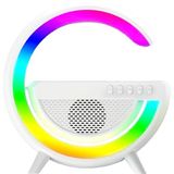 Aggiy Bluetooth Hoparlör 15W Kablosuz Wireless Şarj Rgb Masa Gece Lambası Müzik Çalar AG-2301 - Renkli