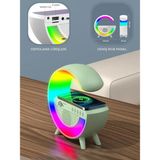 Aggiy Çok Fonksiyonlu Kablosuz Hızlı Şarj Özellikli Bluetooth Hoparlör Masa Lambası/rgb Ses Bombası