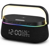 Aggiy Zenith Soundmag Kablosuz Şarj Standı , Bluetooth Hoparlör - Siyah