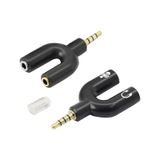 Aghbilgisayar Kulaklık Mikrofon Birleştirici Aparat 3.5Mm Erkek 2X3.5Mm Dişi 548564689