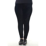 Agi Kadın Siyah Fitilli Kadife Tayt, 2XL Beden