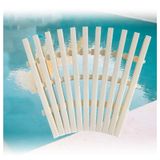 Ağır Hizmet Tipi ABS Plastik Havuz Drenaj Izgarası - İç/Dış Mekan Su Drenajı için 8'li Paket 30 x 100 cm Şerit, Dayanıklı ve Anti-UV