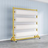 Ağır Hizmet Tipi Ayarlanabilir Vinil Rulo Destek Rafı - El işi, Kendin Yap Projeleri ve Organizasyon için Dayanıklı Çelik Depolama - Koleksiyon Defteri, Dikiş ve El Sanatları için Mükemmel