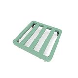 Ağır Hizmet Tipi Metal Fabrikası Standı, 4 Kilitleme Tekerleği - Büyük Saksılar ve Endüstriyel Raflar için 150kg Kapasiteli Arabası - 40x40 cm İç Mekan/Dış Mekan Bitki Teşhir Masası