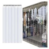 Ağır Hizmet Tipi Şeffaf PVC Şerit Perde, Dondurucu Kapısı için Ağır Hizmet Tipi Şeffaf PVC Şerit Perde, Ticari Soğuk Hava Deposu için Yalıtımlı Vinil Flap, Depo ve Köpek Evi, Ses Geçirmez, Enerji