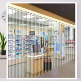 Ağır Hizmet Tipi Şeffaf PVC Şerit Perde, Soğuk Oda Dondurucu için PVC Şerit Perde Kiti - Şeffaf Plastik Kapı Ekranı, Böcek Kontrolü, Enerji Verimli, Kolay Kurulum, Dayanıklı Soğuk Hava Deposu Çözümü