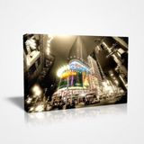 Ağır Kalın Mdf 30x45cm New Yorkun Ünlü Time S Square Canvas Tablo