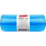 Ağır Sanayi Çöp Torbası Jumbo Boy Mavi 10'lu 80X110 Cm, Dayanıklı & Sızdırmaz, Çift Katlı, Geri Dönüştürülebilir Çöp Poşeti, Fabrika, Şantiye, Sa