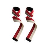 Ağırlık Kaldırma Kayışı Halter Strap, Fitness, Crossfit, Ağırlık Kaldırma Kayışı/Lifting Deadlift (Kırmızı-Beyaz)