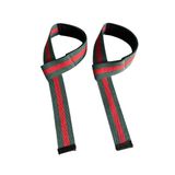 Ağırlık Kaldırma Kayışı Halter Strap, Fitness, Crossfit, Ağırlık Kaldırma Kayışı/Lifting Deadlift (Kırmızı-Yeşil)
