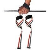 Ağırlık Kaldırma Kayışı Halter Strap, Fitness, Crossfit, Ağırlık Kaldırma Kayışı/Lifting Deadlift (Lacivert-Kırmızı-Beyaz)
