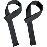Ağırlık Kaldırma Kayışı Wrist Strap Fitness Crossfit Halter Kayışı / Lifting Straps / Deadlift Çekme - Standart - Siyah