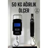 Ağırlık Ölçer 50 Kg El Terazisi El Kantarı Pilli Led Ekran Mir00332751