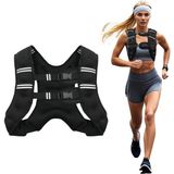 Ağırlık Yeleği - 5/10 kg , Vücut Ağırlık Yeleği; Güç Antrenmanı, Koşu, Egzersiz, Jogging ve Yürüyüş - Standart - Siyah - 5kg