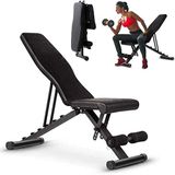 Ağırlıklar Bench Fitness Halter Tezgahı Katlanır Ağırlıklar Tezgahı Ayarlanabilir Kuvvet Antrenman Tezgahı, Halter Taburesi, Çok Fonksiyonlu Halter Yatağı Tam Vücut Egzersizi, Fitness Egzersiz Dahil