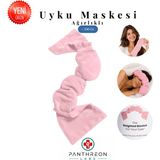 Ağırlıklı Uyku Göz Bandı Gözlüğü | Göz Kapağına Rahatlatıcı Baskı | Uykuya Geçişi Destekleyen | Panthreon® - Pembe