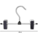 Ağırsoy 10 Adet Nikel Kaplama Mandallı, Galvaniz Teli, Etek Pantolon Askısı 20 cm - Metal