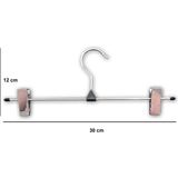 Ağırsoy 10 Adet Nikel Kaplı Mandallı, Galvaniz Teli, Etek Pantolon Askısı 30 cm - Metal