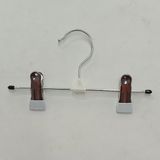 Ağırsoy 10 Adet Paslanmaz Çelik Mandallı, Tel, Etek Pantolon Askısı, Mandal Ucu Beyaz Pvc, 20 cm - Metal