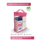AGISS Çantalı Roll-on Isıtıcılı Set 2 Adet Kartuş Ağda 100ml, Roll-on Ağda Isıtıcı Makine