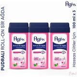 Agiss Pudralı Roll-On Sir Ağda 100 Ml Hassas Ciltler İçin 3'Lü Set Liposoluble Wax