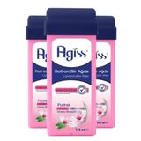 Agiss Roll-On Hassas Ciltler 3x100 ml Pudralı Sir Ağda