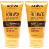 Agiva 2x150 ml Gold Soyulabilir Yüz Maskesi