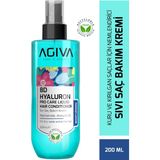 Agiva 8d Hyaluron Kuru ve Kırılgan Saçlar İçin Nemlendirici Sıvı Saç Kremi-Vegan
