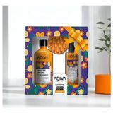 Agiva Caffeine Ginseng Şampuan 500 ml & Saç Toniği & Masaj Tarağı 3'lü Set