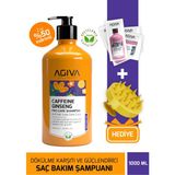 Agiva Care & Beauty AGİVA Caffeine Ginseng Zayıf ve Güçsüz Saçlar İçin Dökülme Karşıtı Saç Bakım Şampuanı 1000 ml - Vegan - 2