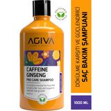 Agiva Care & Beauty AGİVA Caffeine Ginseng Zayıf ve Güçsüz Saçlar İçin Dökülme Karşıtı Saç Bakım Şampuanı 500 ml - Vegan - 1