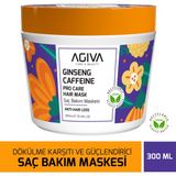 Agiva Care & Beauty AGİVA CARE & BEAUTY Caffeine Ginseng Zayıf ve Güçsüz Saçlar İçin Dökülme Karşıtı Saç Bakım Maskesi 300 ml - Vegan - 4