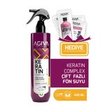 Agiva Care&Beauty 400 ml Keratin Complex Yoğun Onarıcı ve Isı Koruyucu Çift Fazlı Fön Suyu