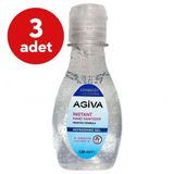 Agiva Dezenfektan Antibakteriyel El Temizleyici Jel 120 ml 3'lü (Biyosidal Ruhsatlı)