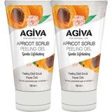 Agiva Kayısı Özlü Peeling Etkili Jel 150 ml X2 Yağlanma Ve Pürüzlere Karşı Etkili Cilt Temizliği