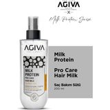 Agiva Milk Protein Saç Bakım Sütü – Kuru ve Yıpranmış Saçlar Için Onarıcı Bakım 200 ml