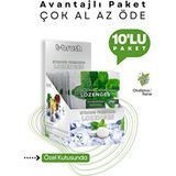 Ağız Kokusu Önleyici Mentol ve Nane Aromalı Ağız Pastili - Alkolsüz ve Şekersiz (10 Paket)