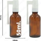 Ağız ve Burun Spreyli Amber Cam Şişe 50ML Gaga Sprey (2 Adet)