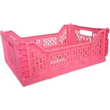 AGM Katlanır 40X30X15 cm Gıdaya Uygun Katlanabilir Düzenleyici Sepet 17 Litre ,katlanabilir Saklama Sepeti, Istiflenebilir Düzenleyici Kutu, Meyve Sebze Oyuncaklarını Saklamak Için Büyük Kapasiteli Kasa - Pudra