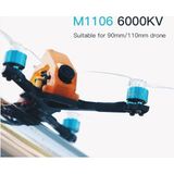 AGM T-Motor Mıcro M1106 KV6000 6000KV Fırçasız Öncü Serbest Stil Motor Fpv Rc 90MM 110MM Drone , Mini Drone Motoru - Mavi