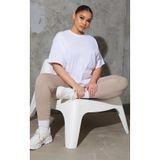 Agolady Oversize Büyük Beden %100 Pamuklu Penye Hamile T-Shirt