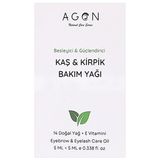 Agon Besleyici ve Güçlendirici Doğal Kaş ve Kirpik Bakım Yağı 5 ml + 5 ml