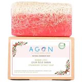 Agon El Yapımı Doğal Kabak Lifli 120 gr Çilek Özlü Sabun