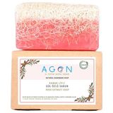 Agon El Yapımı Doğal Kabak Lifli Gül Özlü 120 gr Sabun