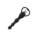Agorshop 10 Fonksiyonlu Titreşimli Pleasure Slicone Anal Beads Vibratör Black