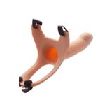 Agorshop 15 Cm Slicone Strap-On Curved Dong Içi Boş Kemerli Penis